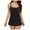 Black, variant on yueewhu Women Bandeau One Piece Skirt Swimsuit Tummy Control Swimdress Swimwear (Black, XL)