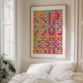 thumbnail image 5 of Love in Patterns - India Digital Art Pattern Geometric Pop Art Modern Art Abstract Oak Framed Wall Art Print 11 x 14 inches, 5 of 12
