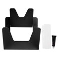 thumbnail image 1 of Soporte para tapa de olla sin perforaciones de acero inoxidable, estantes de secado, accesorios de organizador de cocina, color negro, 1 of 14