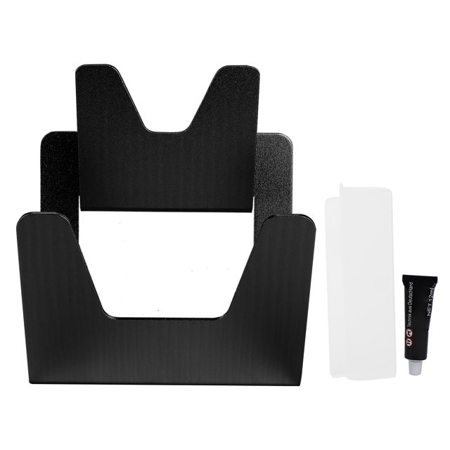 Soporte para tapa de olla sin perforaciones de acero inoxidable, estantes de secado, accesorios de organizador de cocina, color negro