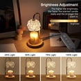thumbnail image 3 of Candle Warmer Lamp with Timer Adjustable - Height Candle Warmer, Dimmer,  Glass Wax Melting Lamps for  Decor, for Candles in Jars with 2 Bulbs, 3 of 6