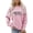 Light Pink, variant on Grandma Print Women's Sweatshirt Long Sleeve Crewneck Regular Fit Fall Basic Pullover Sweater Spring Tops