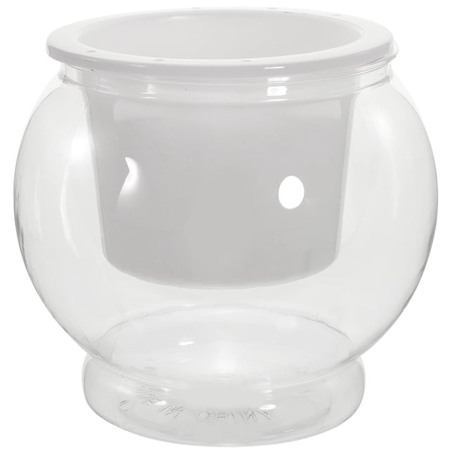 Self Watering Flower Pot Fish Tank Flower Container Automatic Watering Planter Transparent Fish Tank