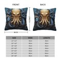 thumbnail image 2 of Octopus Kraken Monster Art Vintage Throw Pillow Covers Decorative Pillowcases for Bed Couch Home Decor Car Sofa 18x18, 2 of 6