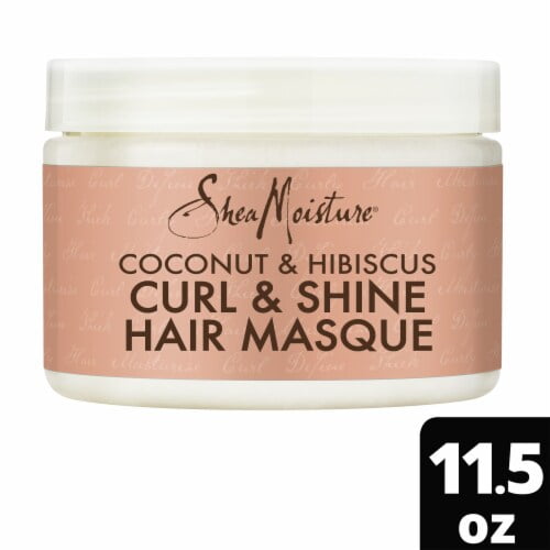 2X - SheaMoisture Hair Mask for Dry Curls with Shea Butter, Coconut & Hibiscus 11.5 oz