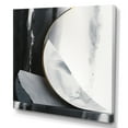 thumbnail image 2 of Designart "Black And Gold Harmony Of Marble II" Abstract Marble Wall Decor, 2 of 5