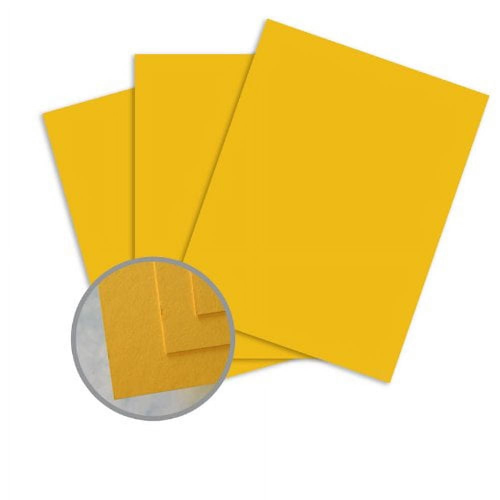 BriteHue Gold Card Stock - 8 1/2 x 11 in 65 lb Cover Semi-Vellum 30% Recycled 250 per Package