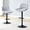 Light Gray*2, variant on StnTalk Set of 2 Height Adjustable Swivel Barstools with Back, Black PU Leather Counter Height Chairs, Modern Kitchen Island Chairs for Home Bar