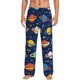 thumbnail image 1 of Fotbe Planets and Stars Pantalones de Pijama para Hombre, Pantalones de Dormir, Pantalones de Casa con Cintura Ajustable y Bolsillos-X-Large, 1 of 6