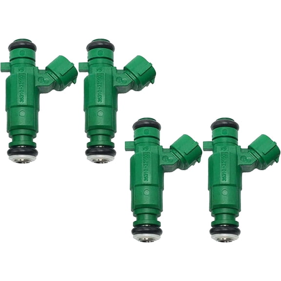 4 PCS Fuel Injector 35310-37150 842-12255 Fits For Hyundai Accent 1.6L L4 2006-2011 Kia Rio Rio5 1.6L 2006-2011 3531037150 84212255
