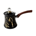 thumbnail image 3 of Cafetera turca de acero inoxidable con mango ergonómico, jarra de café profesional 550 ml, 3 of 9