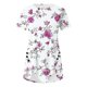 thumbnail image 3 of Blusas de Manga Corta para las Mujeres Botón Impreso Cuello Redondo Top Casual, Blusas para las Mujeres Casual, 3 of 5