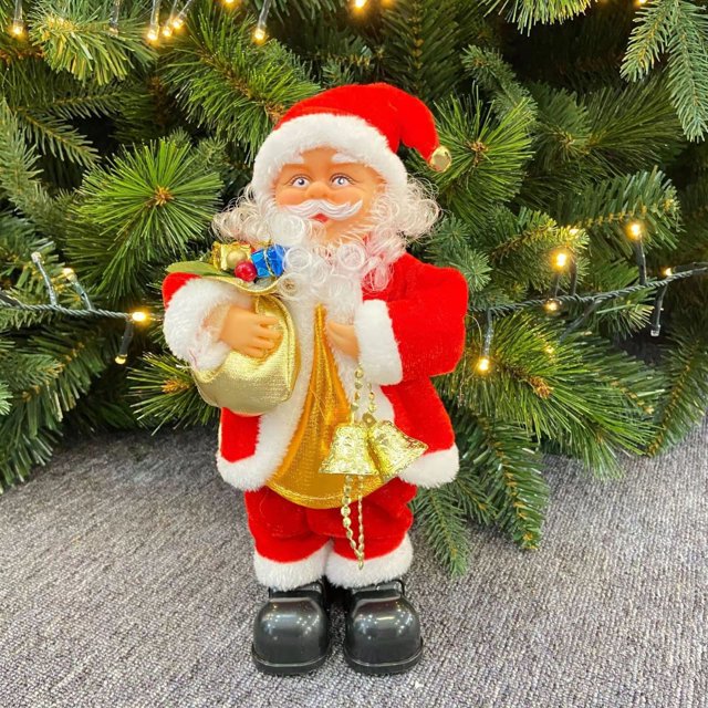 Christmas Electric Five Musical Instruments With Music Christmas Doll Ornament Gift Children's Gift