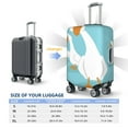thumbnail image 3 of Salouo Three White Geese Pattern Travel Dust-proof Suitcase Cover, Softside Suitcase Protector Luggage Cover Protector for 18-32inch ,Not Included Suitcase, 3 of 8