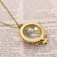 thumbnail image 3 of Owl Vintage Magnifying Glass Necklace ANTI-TARNISH Resistant Pendant Antique Gold Owl Jewelry, J-438, 3 of 7