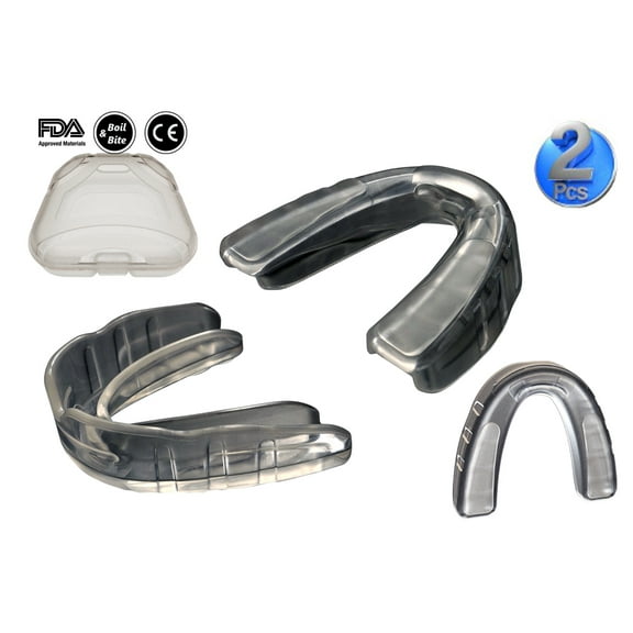 COOLLO SPORTS Boil and Bite Sport Mouth Guard SA Mouthpiece for Basketball, karate, martial arts, wrestling, MMA (Free Case Included)- Youth Size