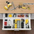thumbnail image 3 of 9 Pcs Clear Drawer Organizer Trays Assorted 4-Size Drawer Dividers, Versatile Storage Boxes Makeup Organiser Set, 3 of 6