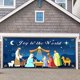 Christmas Banner Garage Door Decorations Christmas Backdrop Decoration