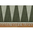thumbnail image 6 of Casavani - 2'6"x10' Handblock Printed Green Cotton Dhurrie Runner Area Rugs for Hallway, 6 of 7