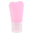 thumbnail image 1 of Botellas de viaje a prueba de de silicona envases de viaje cosméticos champú Rosa 60ml Sunnimix Botella vacía recargable, 1 of 7
