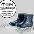 thumbnail image 2 of AUXDIQ Men Rain Boots Outdoor Garden Boots Waterproof Ankle Rain Shoes, 2 of 5