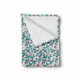 thumbnail image 2 of Fruit Soft Flannel Fleece Throw Blanket, Raspberry Pattern with Foliage Leaves Hand Drawn Seasonal Food Spring Vegetation, Cozy Plush for Indoor and Outdoor Use, 50" x 60", Multicolor, by Ambesonne, 2 of 6