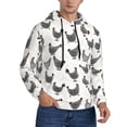 thumbnail image 2 of Daiia Funny Chicken for Men's Fashion Hoodies & Sweatshirts with Kangaroo Pocket Hooded Sweatshirt Breathable & Moisture Wicking-X-Large, 2 of 7