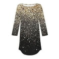 thumbnail image 3 of Birdeem Womens Fashion 3/4 Sleeve Round Neck Loose Tops Blouse, 3 of 9