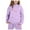 Light Purple, variant on Kiijoy Toddler Girls Outfits Letter Print Hoodie and Joggers Sweatsuit Set, Sizes 2-3
