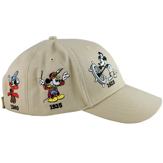 JERRY LEIGH Embroidered Mickey Mouse Through The Years Adjustable