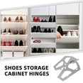 thumbnail image 4 of Raindrops 1Pair Space-Saving Stainless Steel Flip Frame Fittings for Shoe Cabinet, 4 of 8