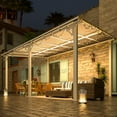 thumbnail image 6 of AECOJOY 10' x 14' Hardtop Gazebo Outdoor Aluminum Pergola for Garden, Patio, Backyard-White, 6 of 9