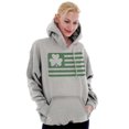 thumbnail image 4 of St Patrick's Day Irish-American Pride Hoodie Sweatshirt Women Men Brisco Brands X, 4 of 6