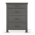 thumbnail image 5 of Child Craft Denman 35" 4-Drawer Chest for Nursery or Bedroom, Anti-Tip Kit, Modern Style, Midnight Gray, 5 of 6