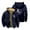 Navy, variant on 2hollis Horse Zipper Jacket Long Sleeve Winter Parka Women Men Casual Fashion Coat