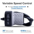 thumbnail image 6 of AlveyTech 6-Wire Twist Grip Throttle with 30" Wires for the Razor Dirt Quad (Versions 11 and Up) - (W25143069043), 6 of 7