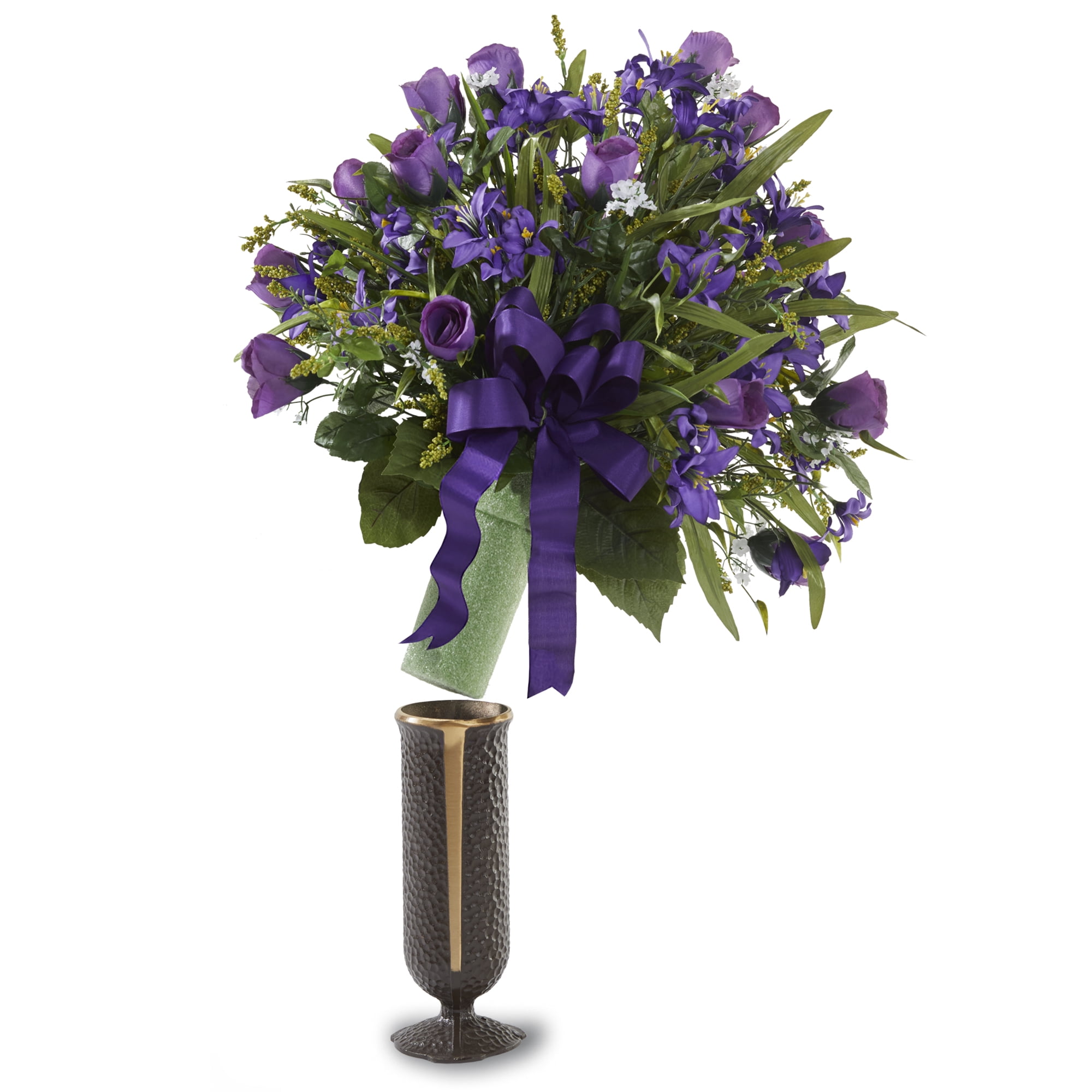 FloraCraft FloraFōM Green Memorial Vase Foam Insert, 24 Pack