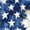Blue1, variant on UNISHE Women Blue American Flag Patriotic Floral V-Neck Short Sleeve T-Shirt Casual S-5XL