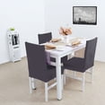 thumbnail image 6 of PiccoCasa 1 Piece Plush Stretch Chair Covers Easily Washable, Dark Gray, 6 of 7