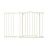 North States Portico Arch Metal Baby Child Pet Gate with 5 Bar Extension, Ivory