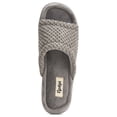 thumbnail image 4 of Floopi Women's Popcorn Slide Slipper W/Velour Insole Open Toe Slipper W/ Memory Foam, 4 of 5