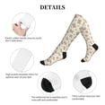 thumbnail image 5 of Lsque Kawaii Bear Pattern Sport Compression Socks for Men & Women 15-20 mmHg Knee High Nurse Pregnant Running Medical and Travel Athletic, 5 of 6