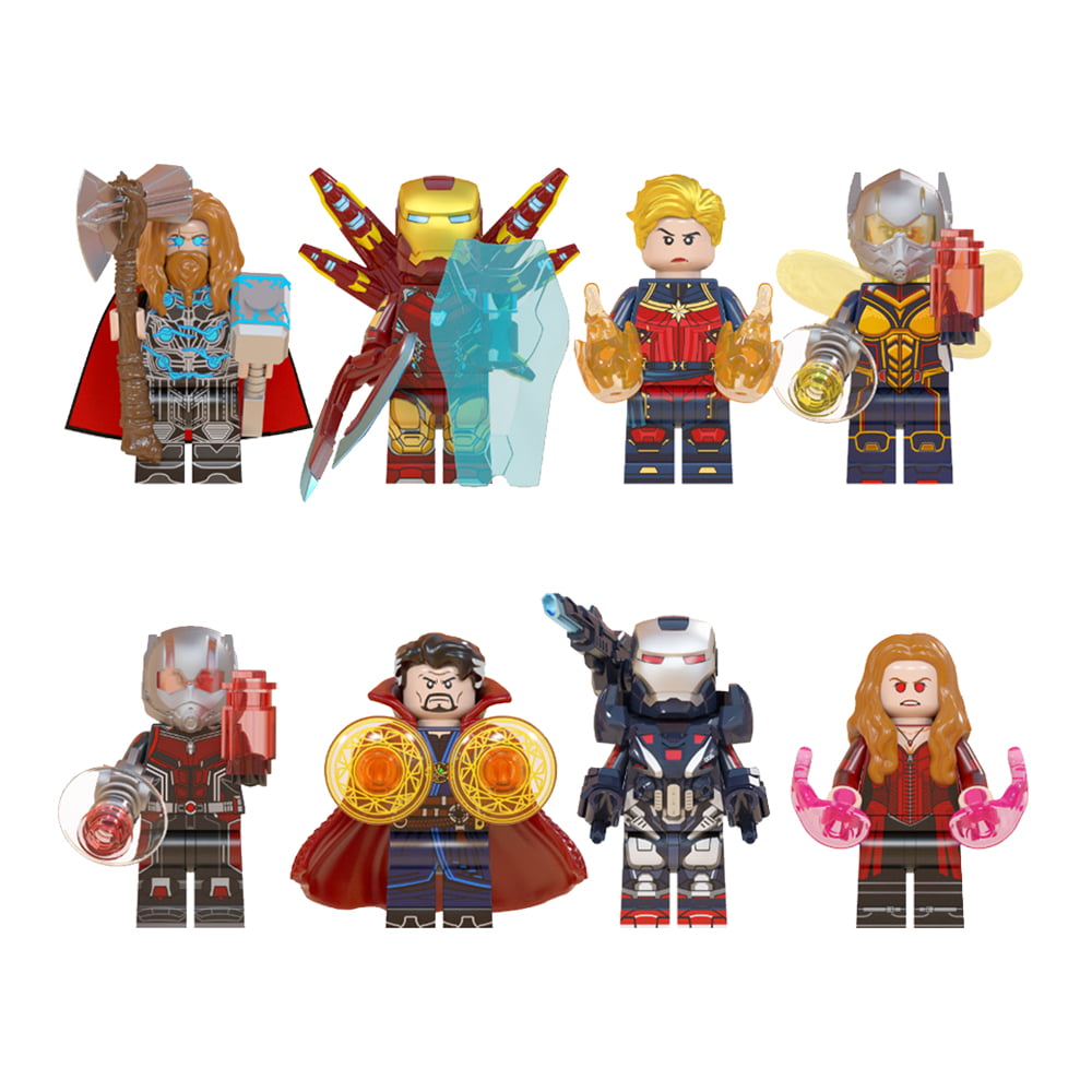 FIFTHMIN 16 Pieces Super Heroes Set with Accessories Building Blocks Action Figures Toy Gift 46 