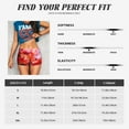 thumbnail image 6 of Lsque Autumn Maple Leaves Pattern High Waisted Biker Shorts for Women-Tummy Control Fitness Athletic Workout Running Yoga Gym Shorts,Moisture-Wicking-XX-Large, 6 of 9