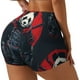 thumbnail image 1 of Fotbe Red Black Eastern Panda Warrior Shorts Sin Costuras – Shorts Deportivos de Cintura Alta para Mujer, Elásticos para Gimnasio, Yoga, Running o Ciclismo-Medium, 1 of 8