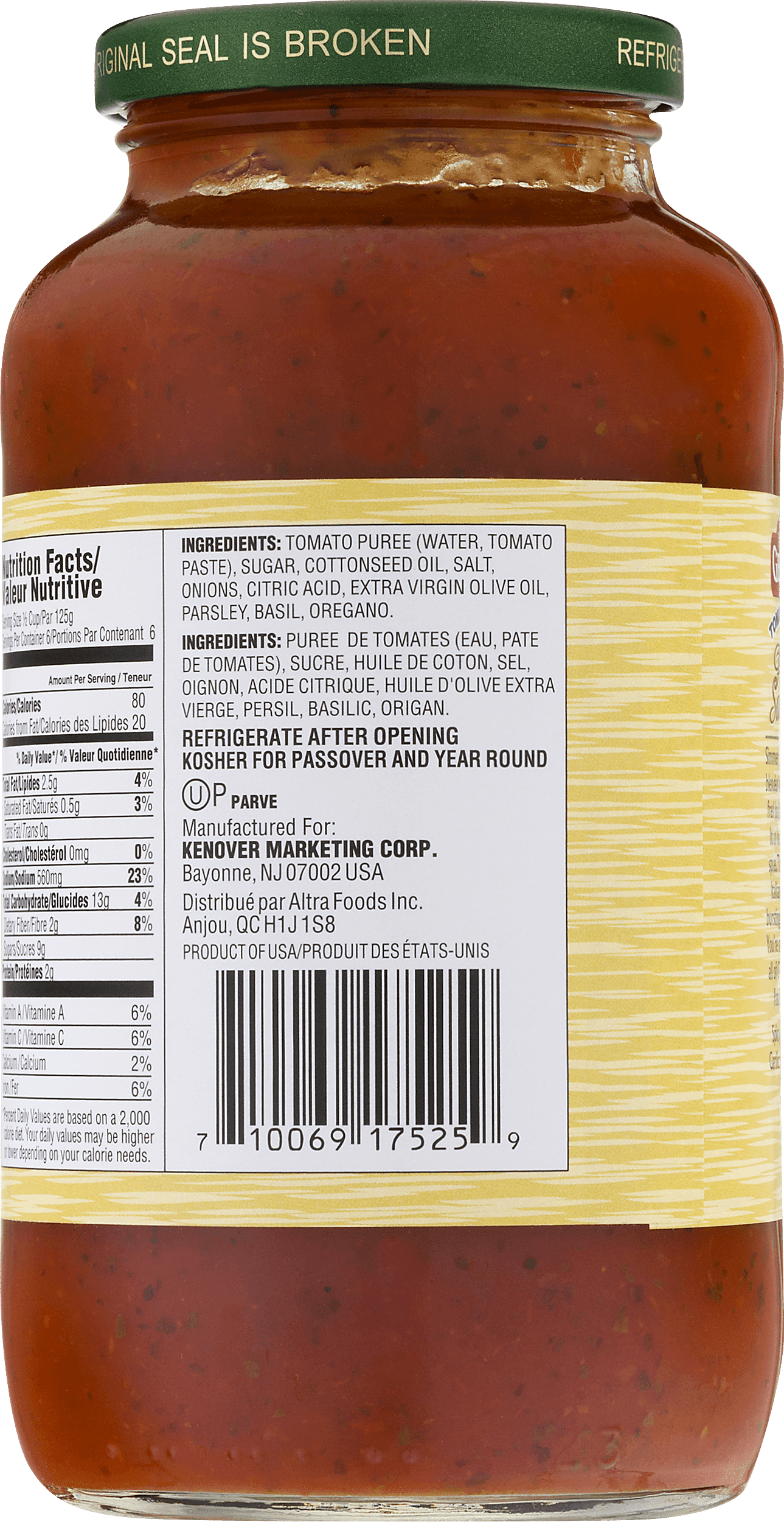 PASTA SC W/ BASIL - FRENCH