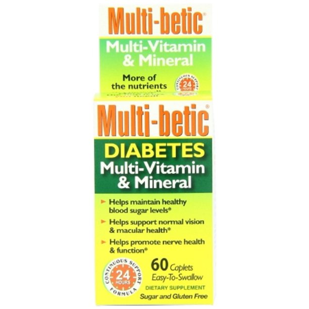 Multibetic Diabetes Multivitamin Supplement 5000 IU / 250 mg