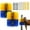 Blue and yellow (2 pieces), variant on Danolapsi 2Pcs Livestock Scratch Brushes, Horse Scratcher Full Massage Grooming Brush Kit, Cow Brush Relieve Itching On The Back of Livestock for Horse Cow Cattle Sheep Pig Goat