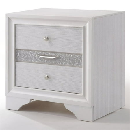 - Acme Naima Nightstand, White