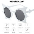 thumbnail image 3 of Fvsianol Punk Sunglasses Sunglasses Retro Bat Shape Sunglasses Unisex Punk Eyewear 1 Pair, 3 of 8